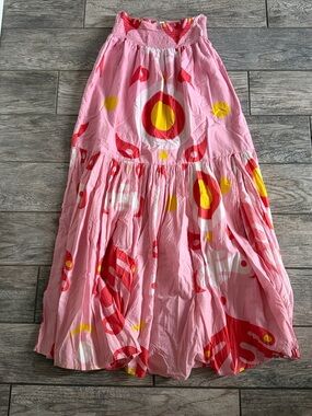 Sheridan French Madelyn Skirt in Blush Ink Blot